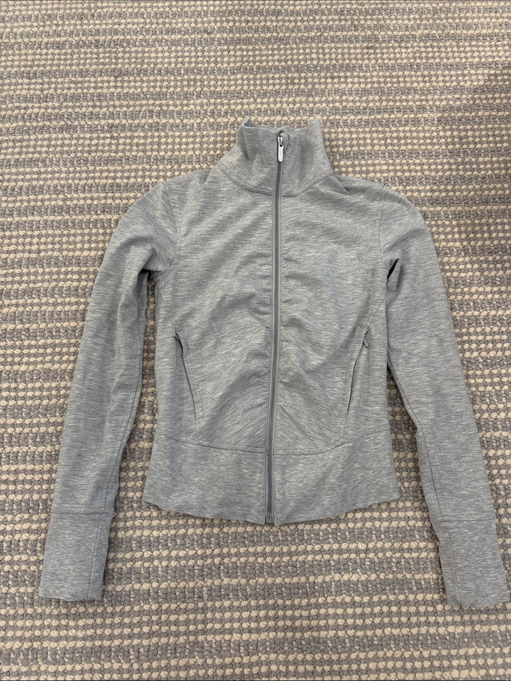 lululemon athletica Women’s Light Gray Full-Zip Sweatshirt